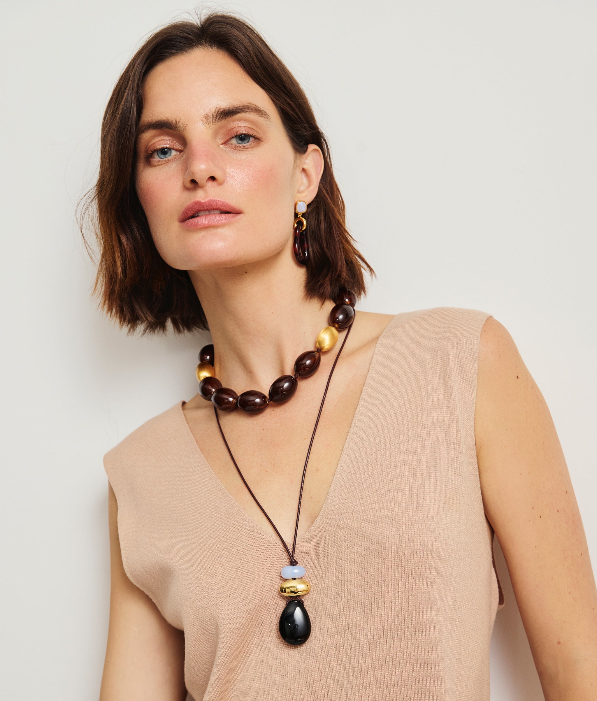 Galina Earrings in Sangria