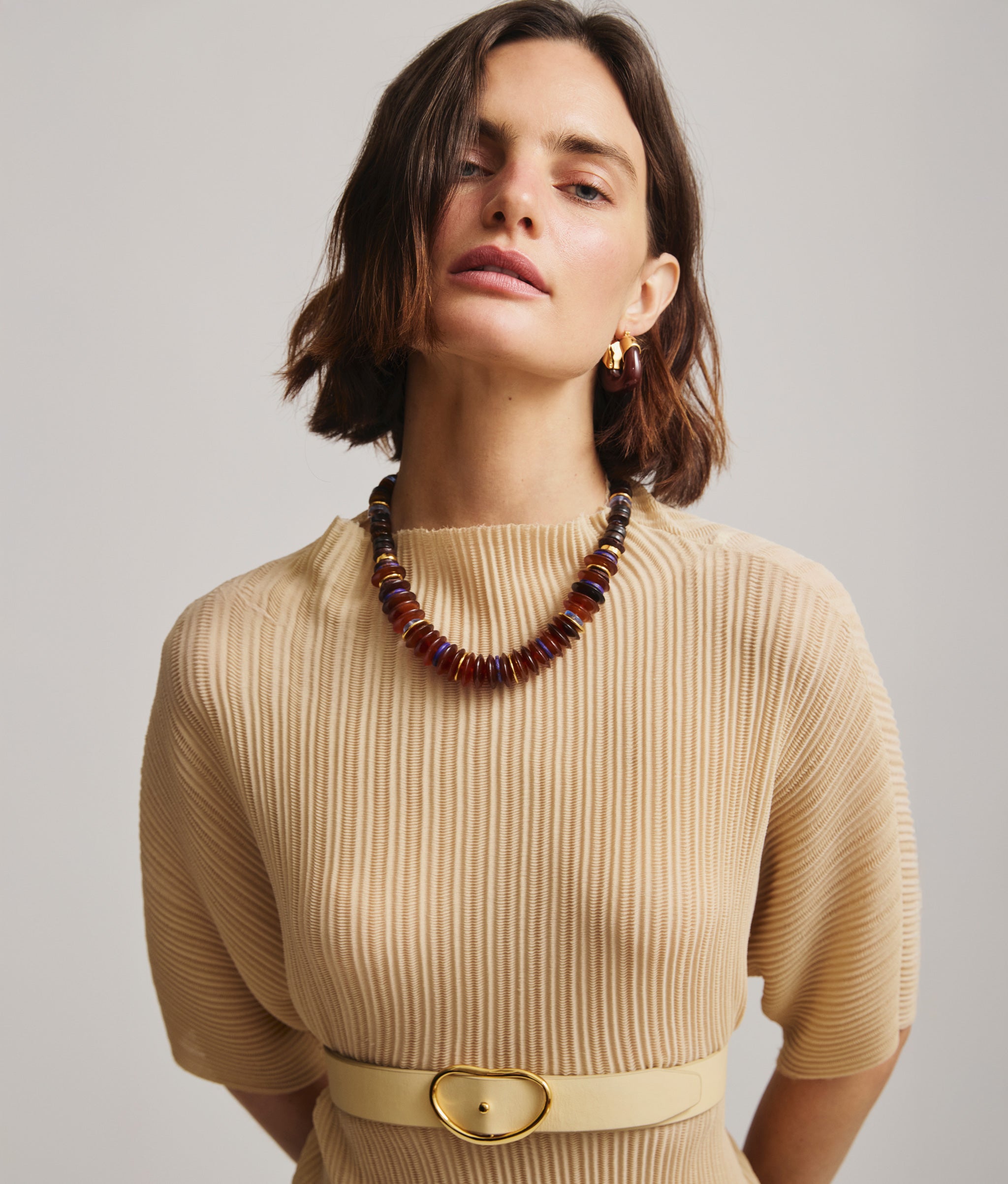 Wide Georgia Belt in Butter