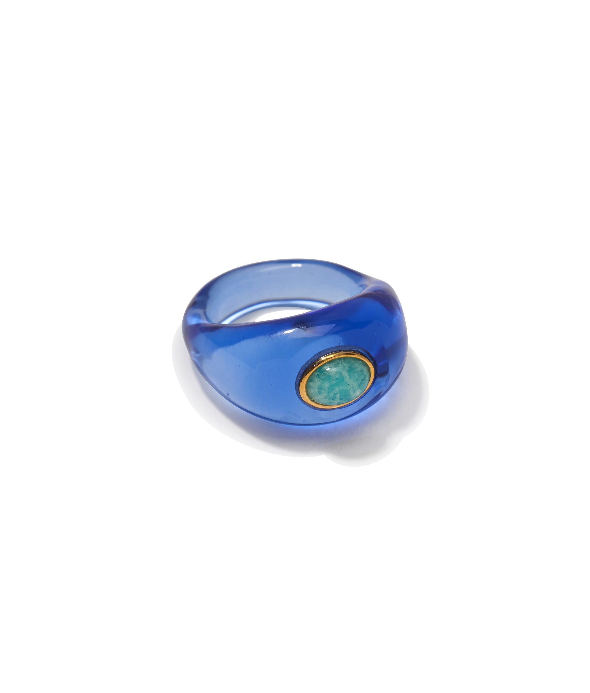 Monument Ring in Prussian Blue