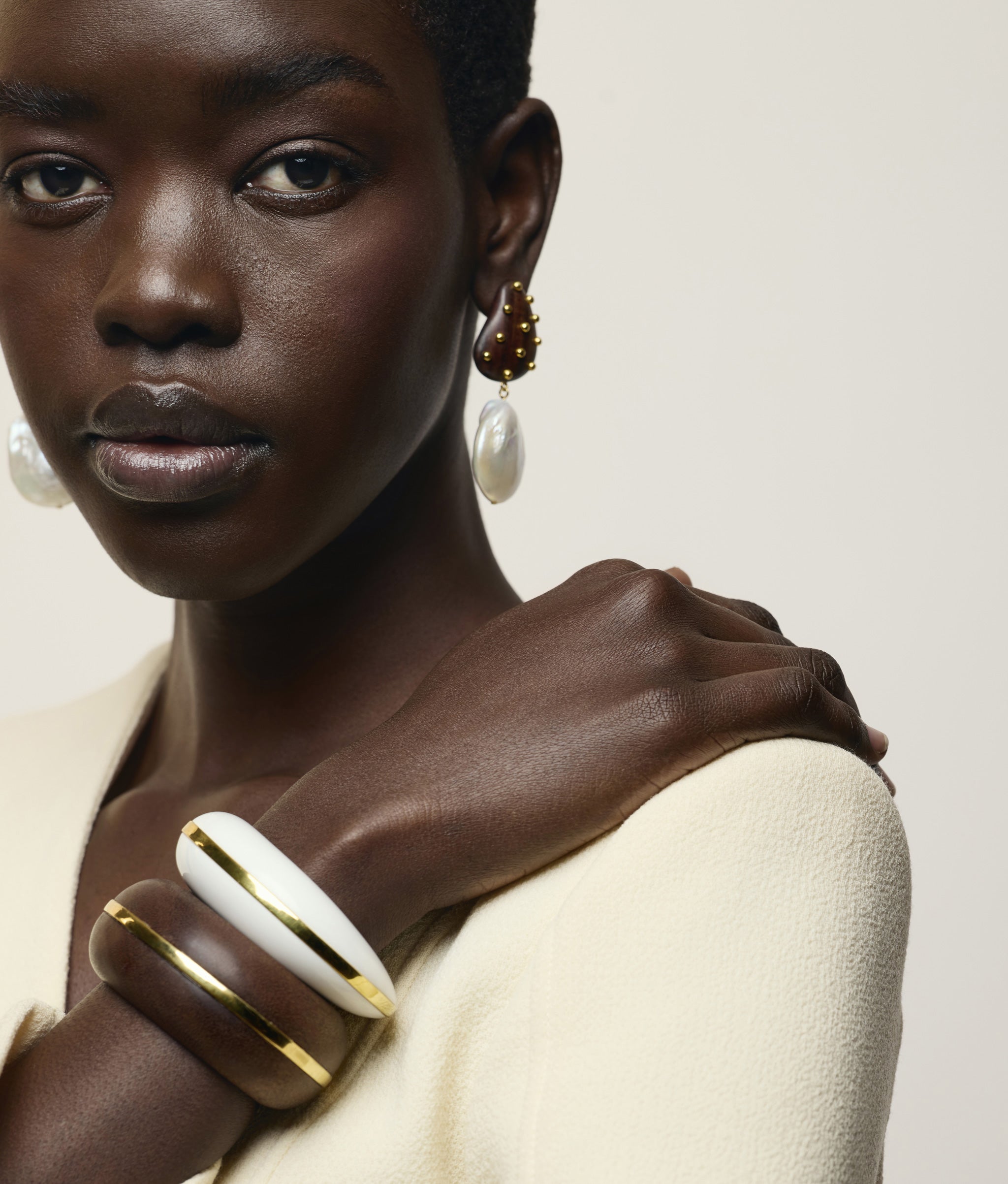 Halo Cuff in Alabaster