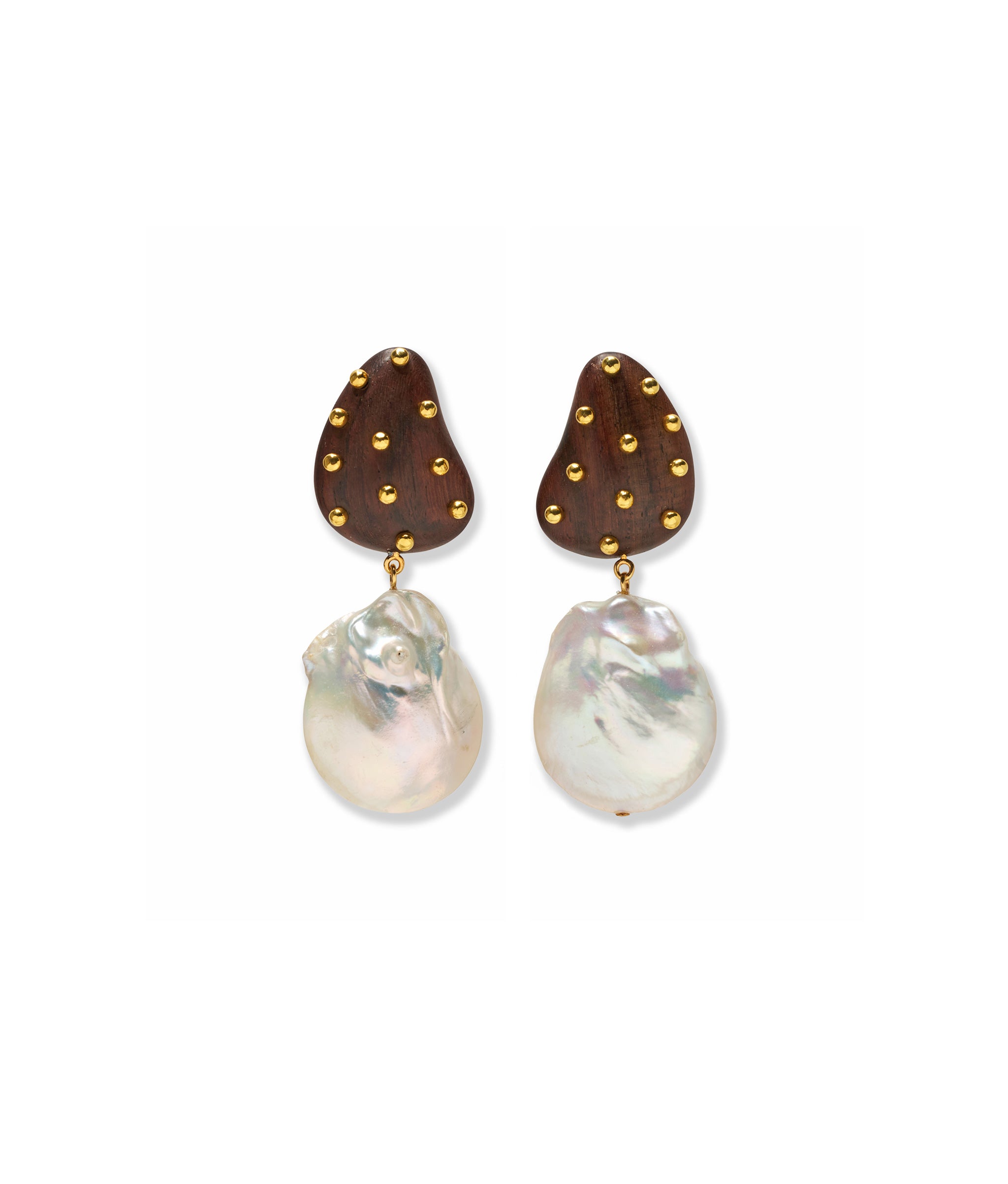 Orbit Earrings in Pearl