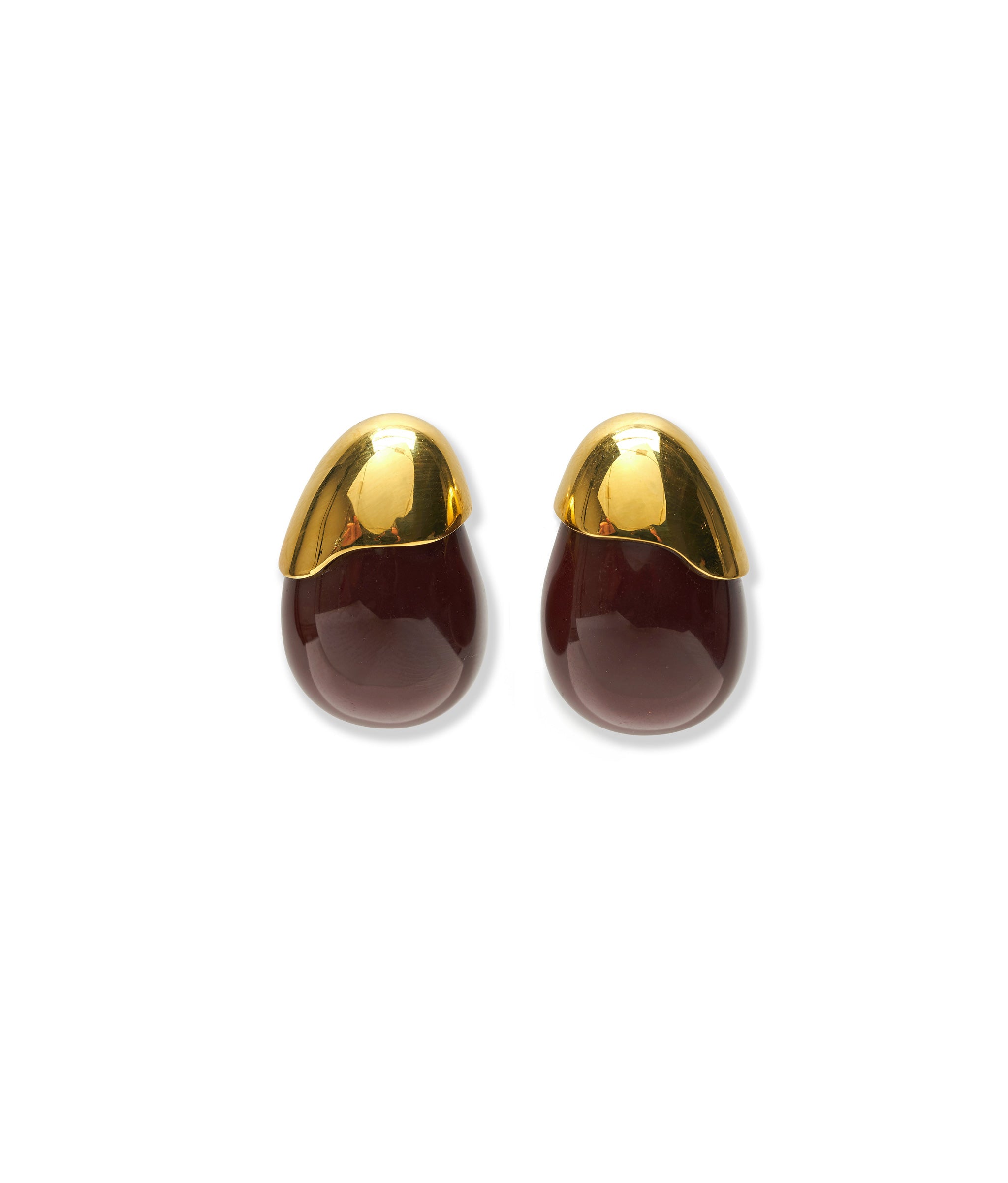 Toro Earrings in Aubergine