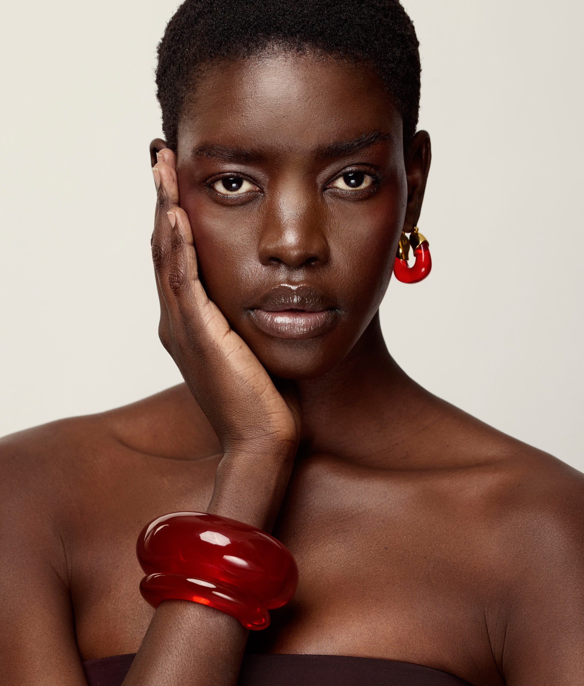 Organic Hoops in Cherry