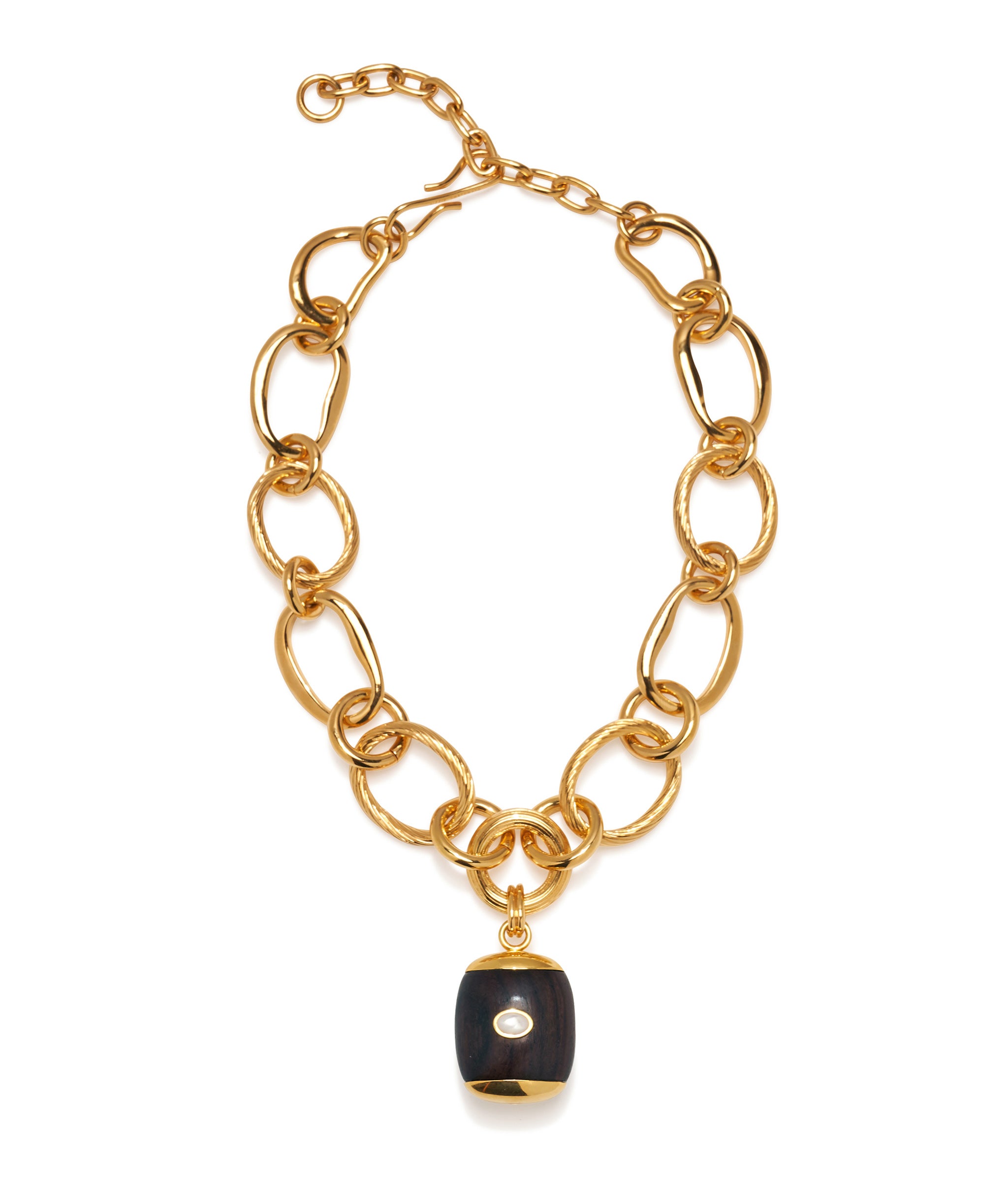 Beacon Charm Necklace in Acacia Wood