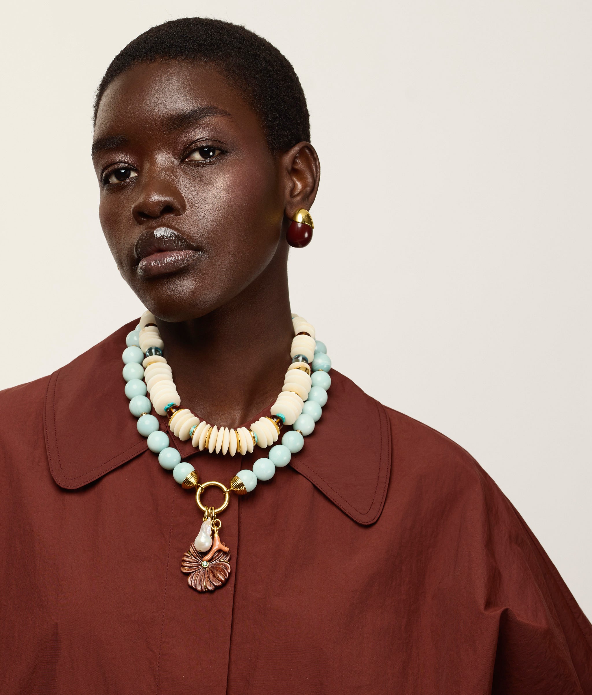Desert Bloom Necklace in Amazonite