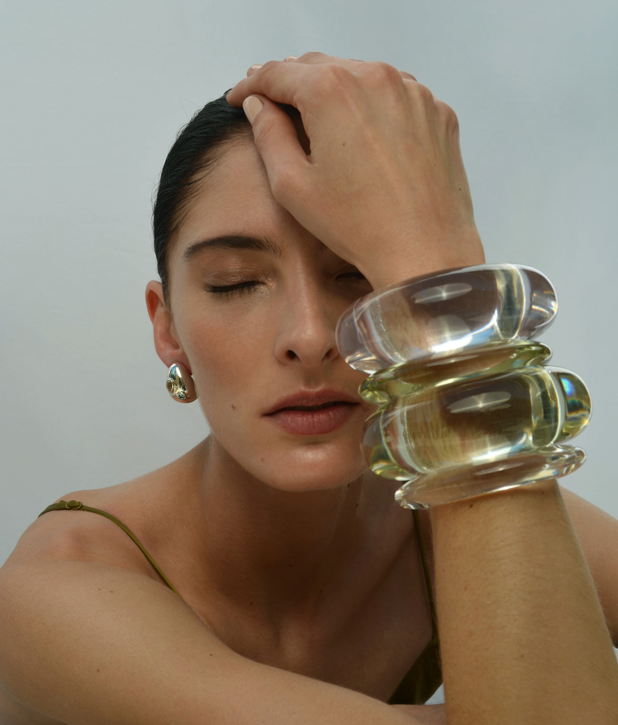 Ridge Cuff in Clear