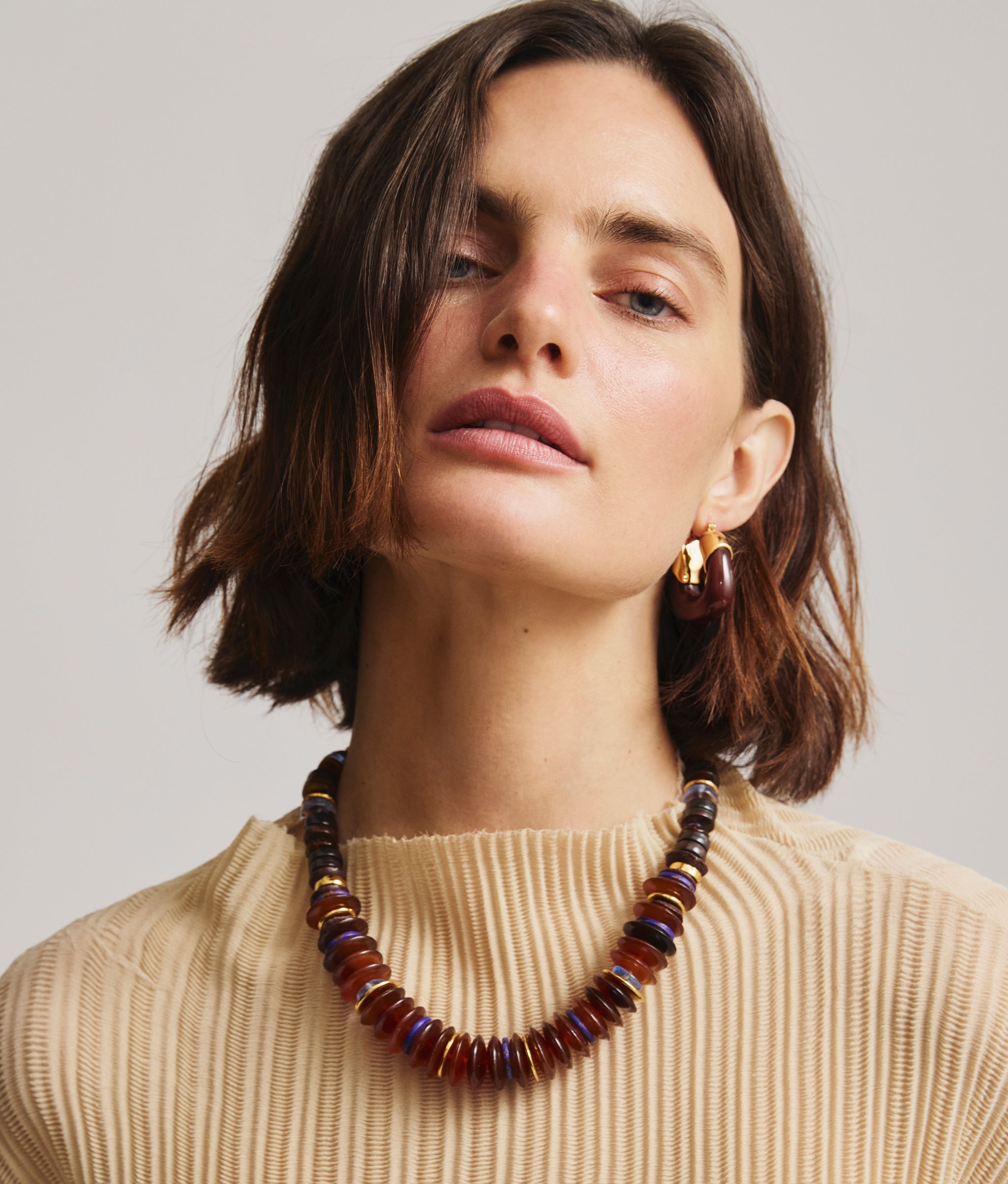 Organic Hoops in Espresso