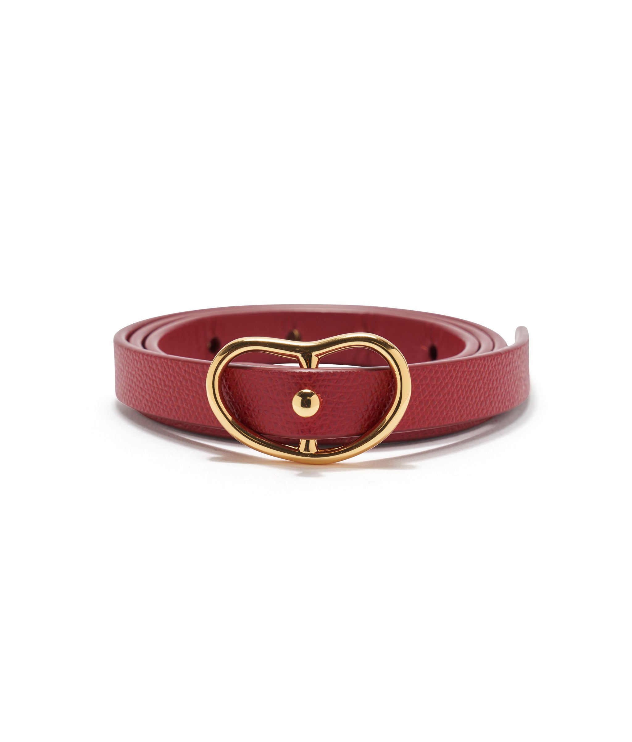 Skinny Georgia Belt in Red