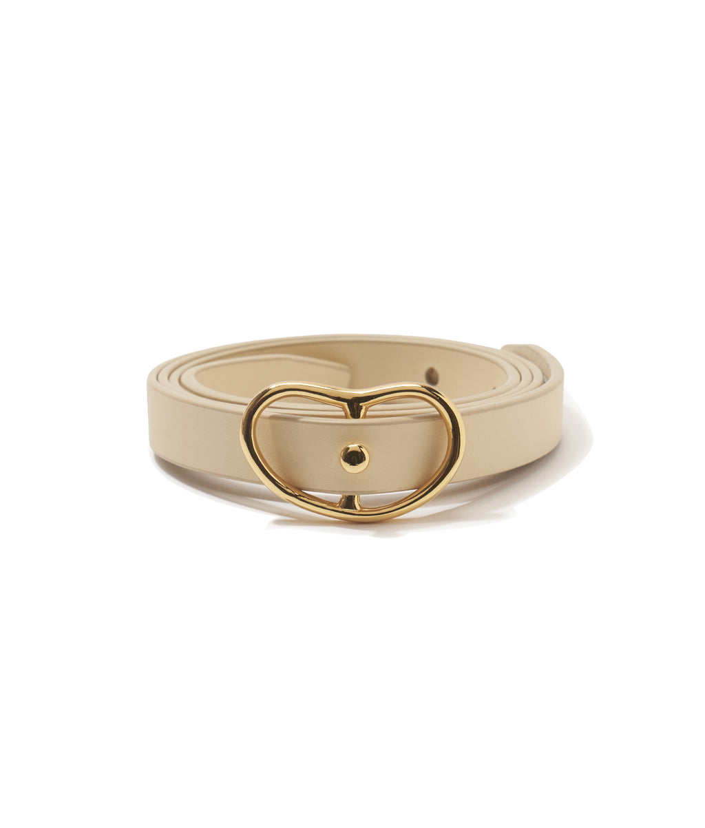 NEW LIZZIE FORTUNATO skinny georgia belt in butter Skinny Georgia Belt in Tan | Lizzie Fortunato main image 3