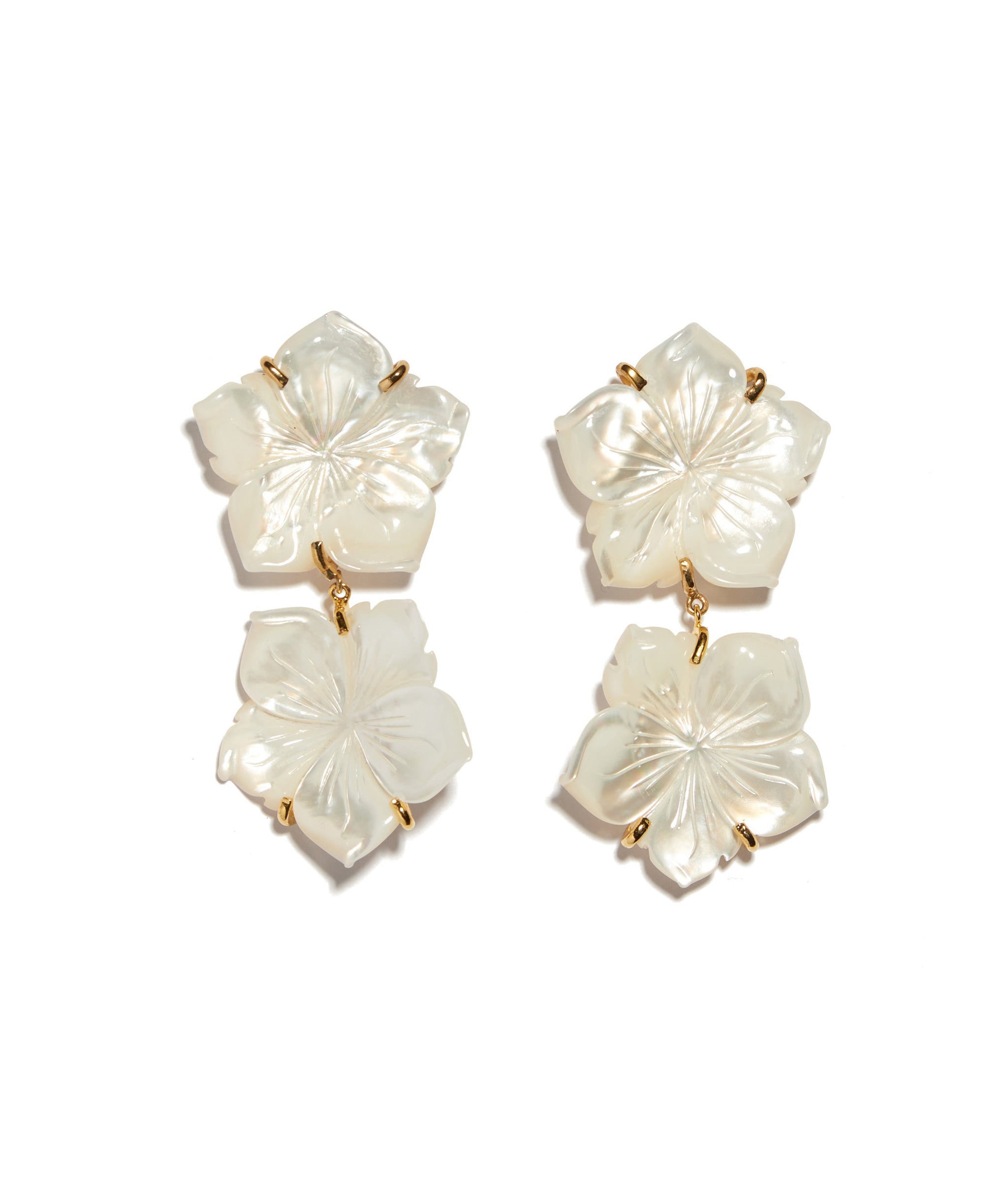 Paper White Reflection Earrings