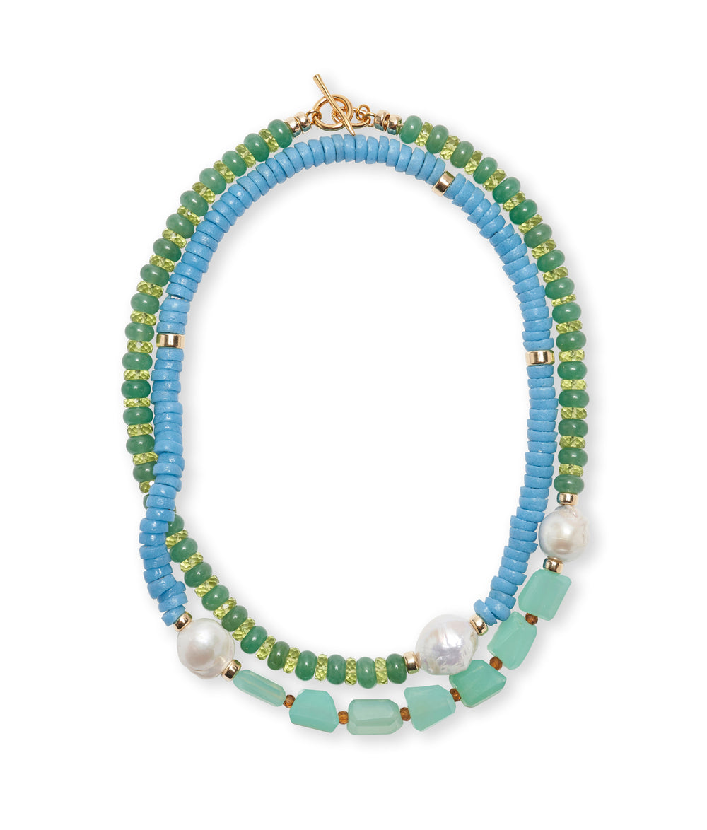 Lizzie Fortunato Umi Necklace in Light Blue