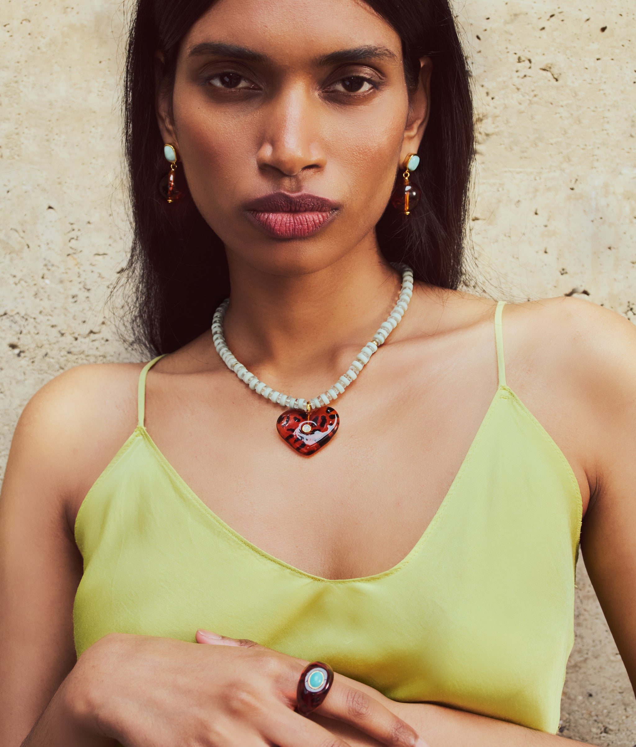 Pia Earrings in Leopard