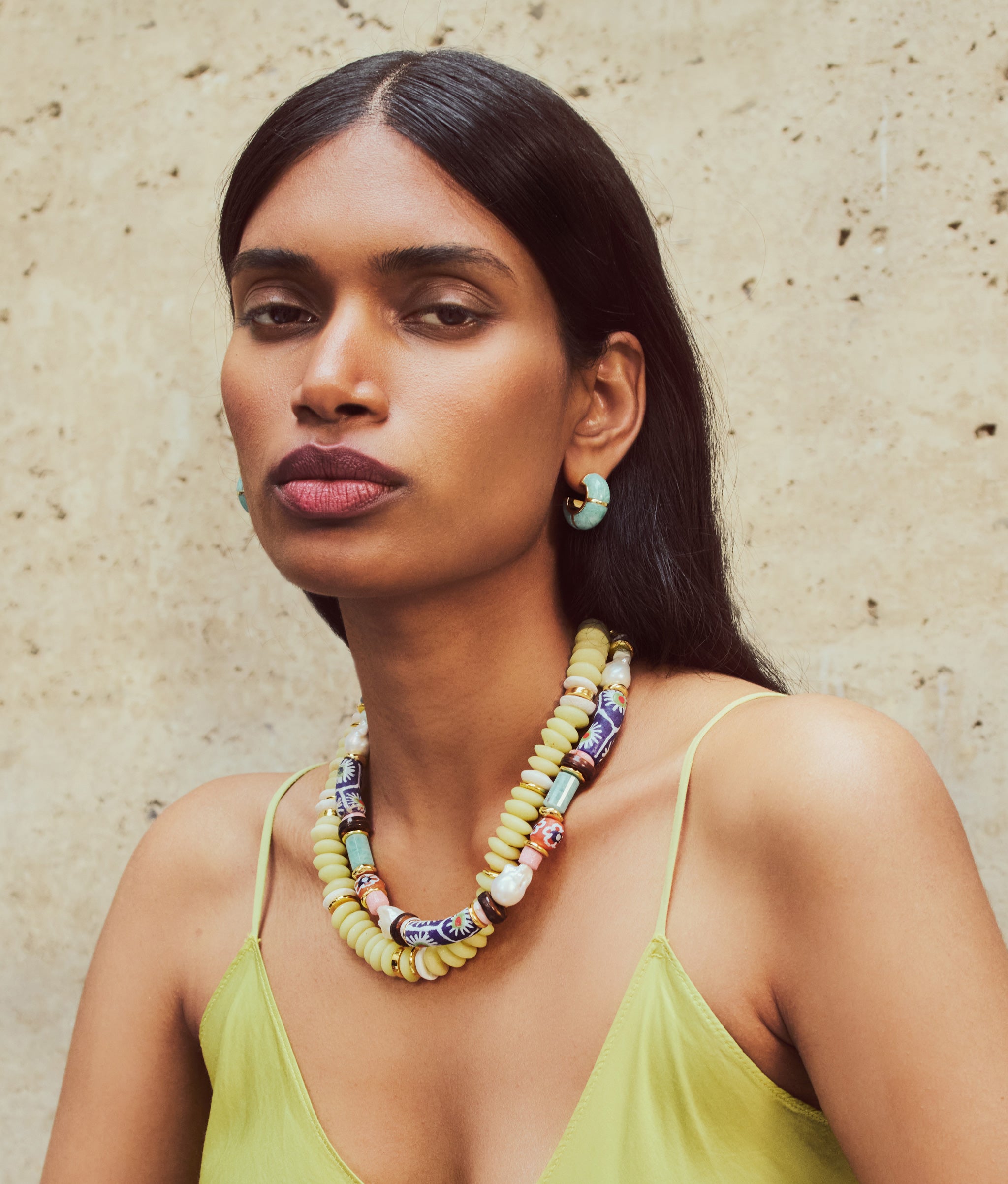 Zellige Hoops in Amazonite