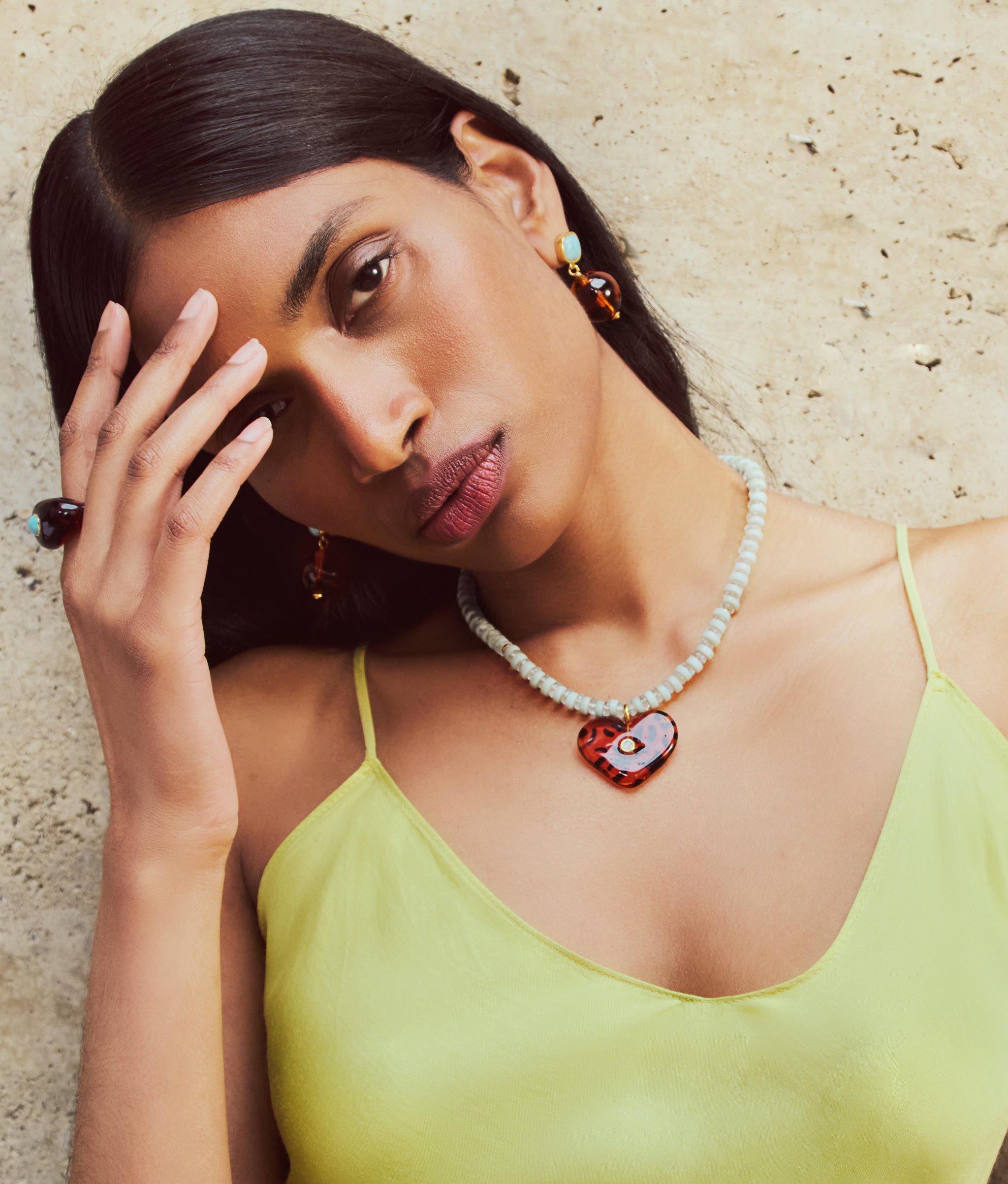 Pia Necklace in Leopard