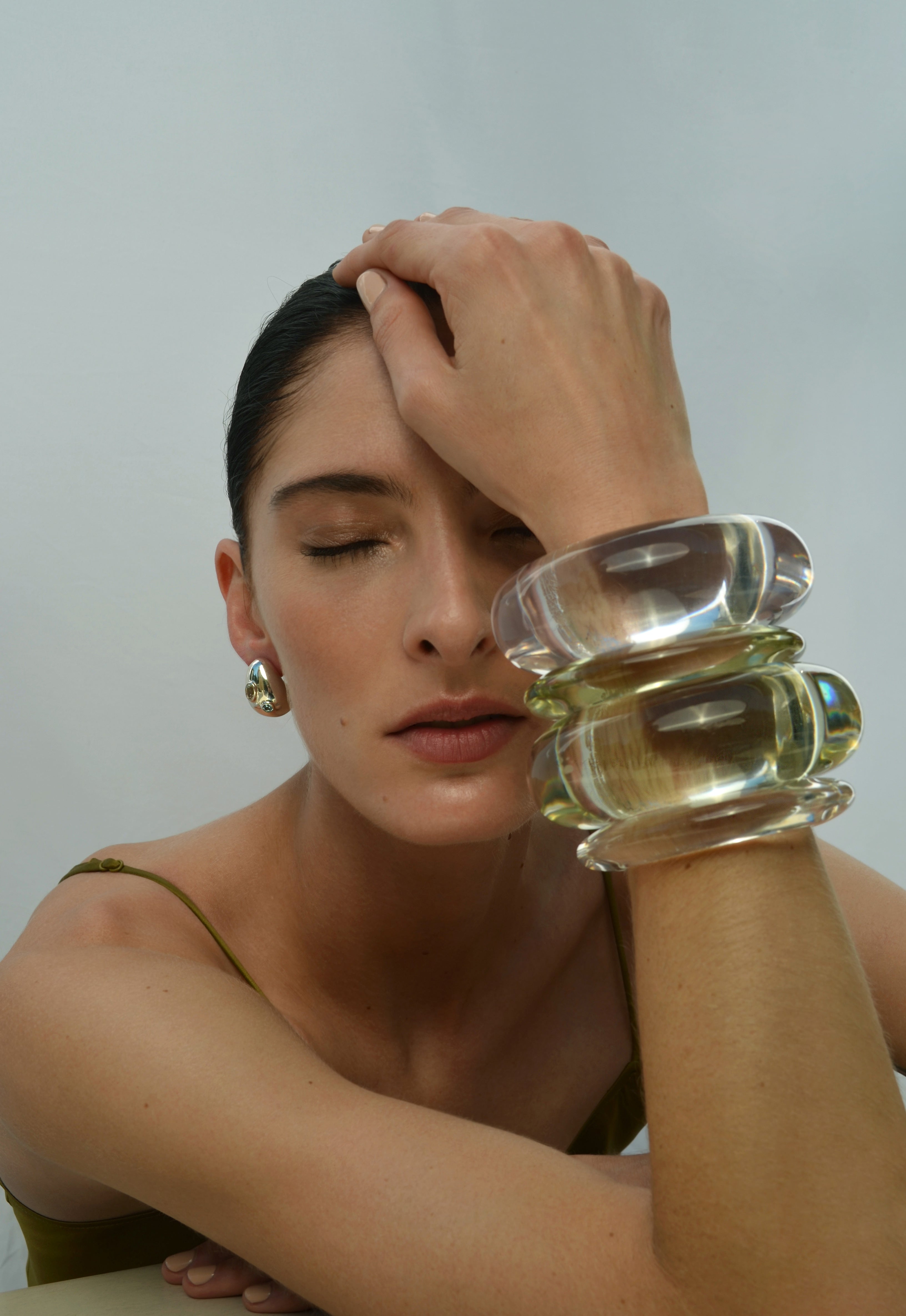 Arc Cuff in Clear