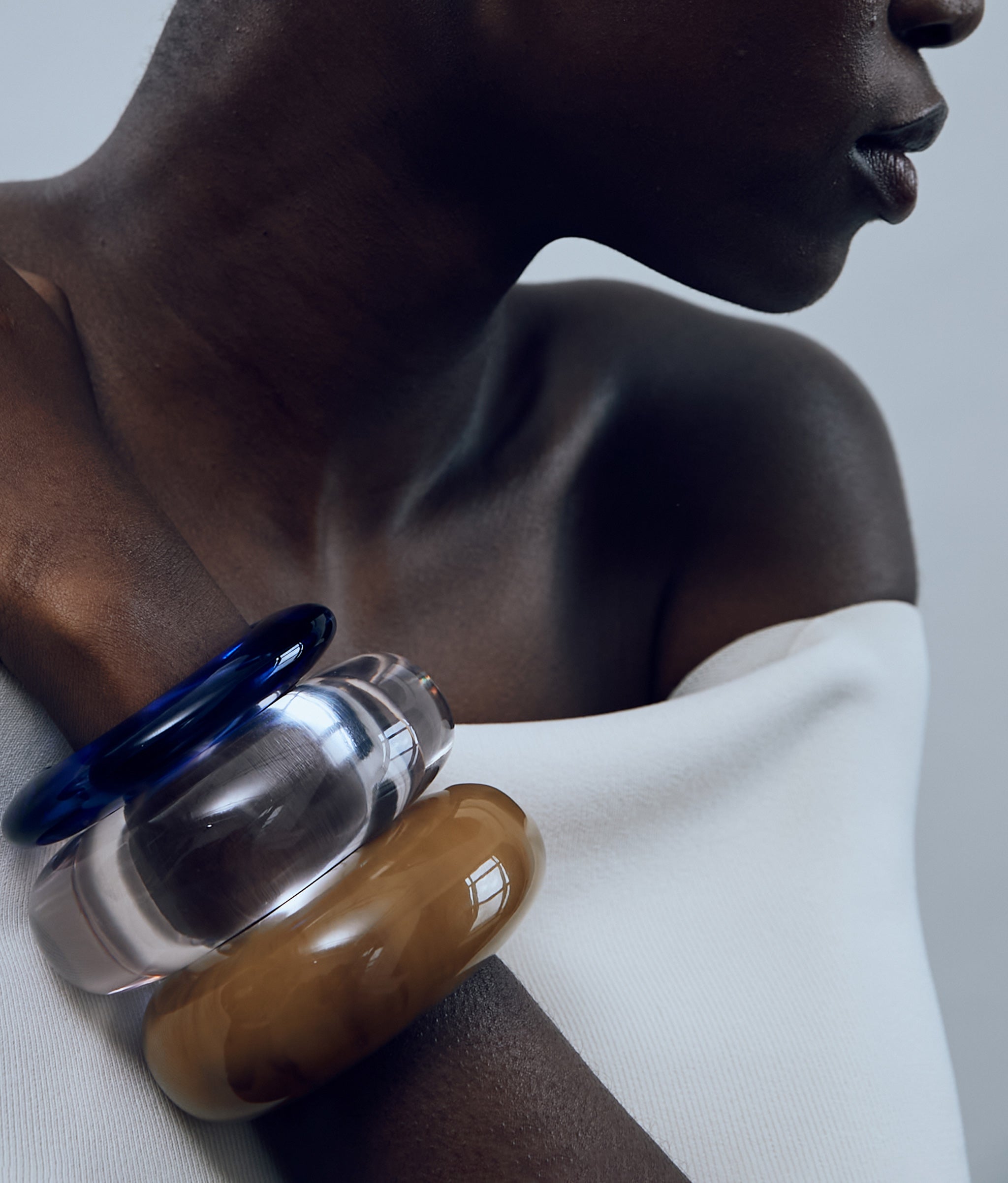 Arc Cuff in Clear