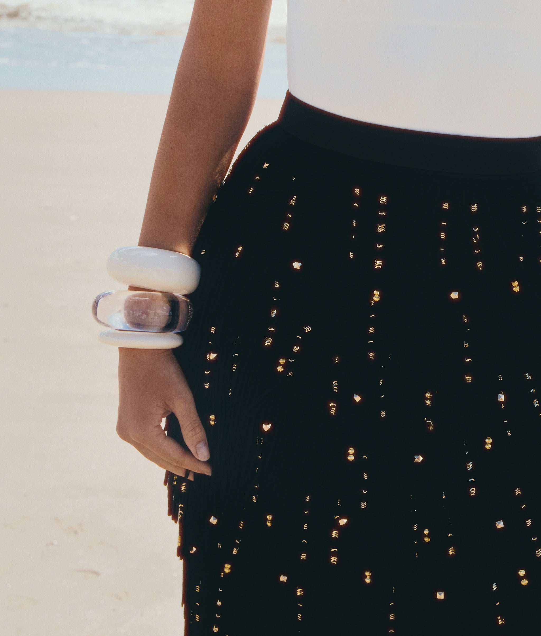 Arc Cuff in Clear
