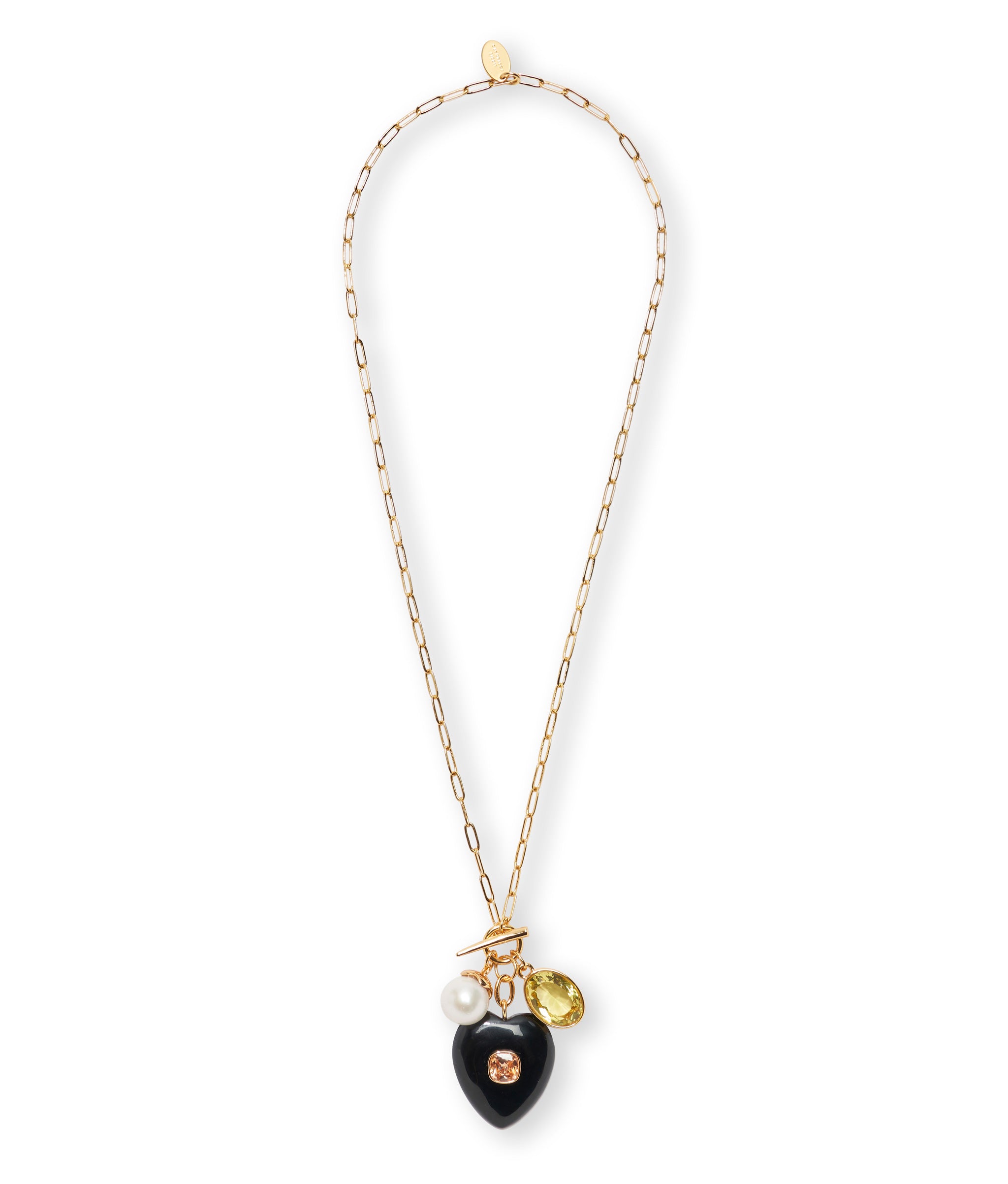 Eugenia Heart Lariat Necklace