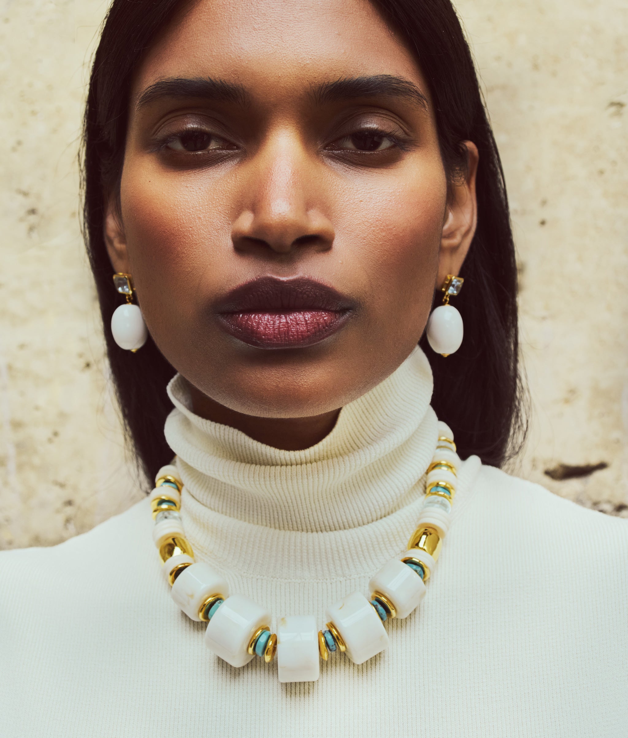 La Paz Earrings in Ivory