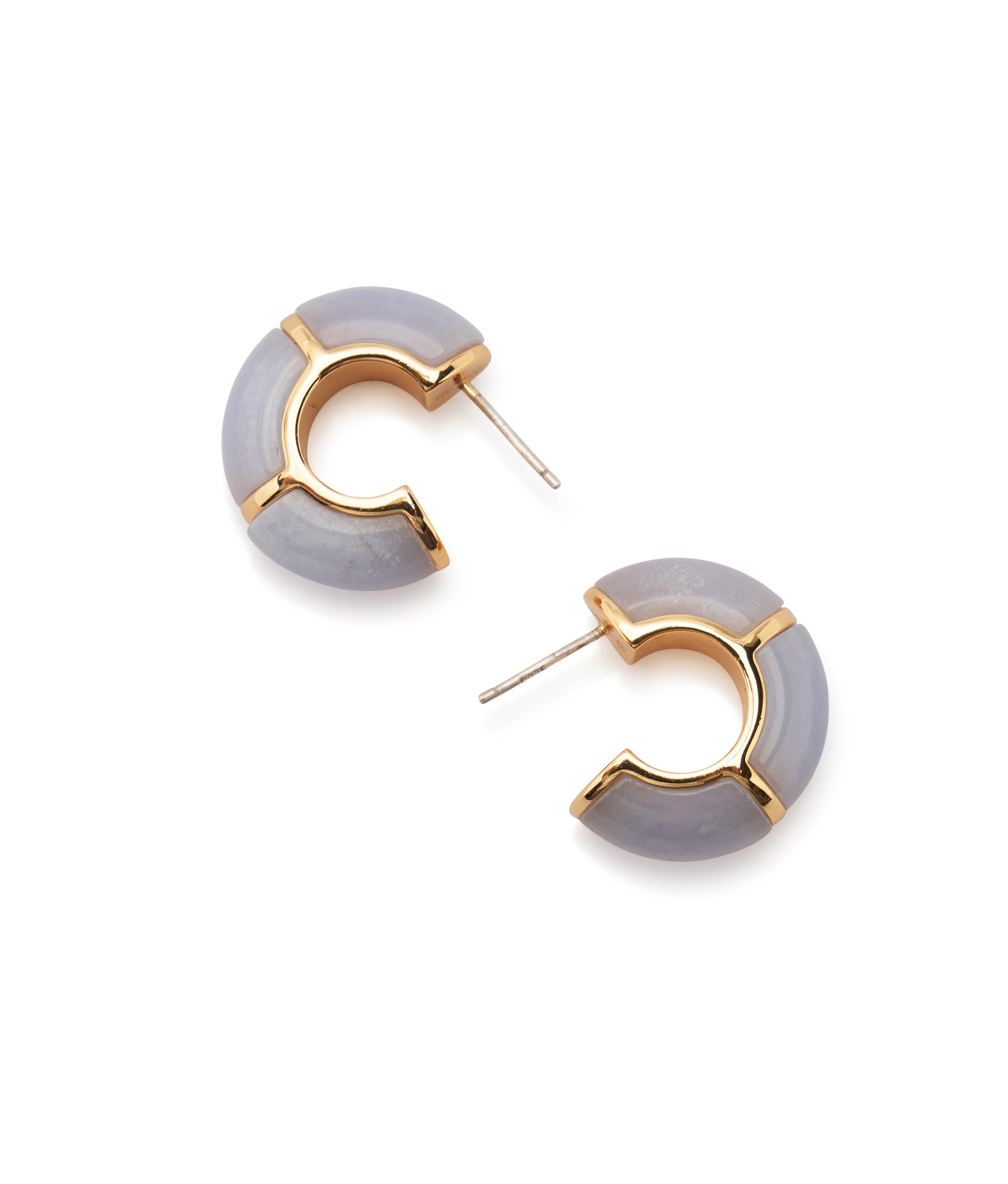 Zellige Hoops in Blue Lace