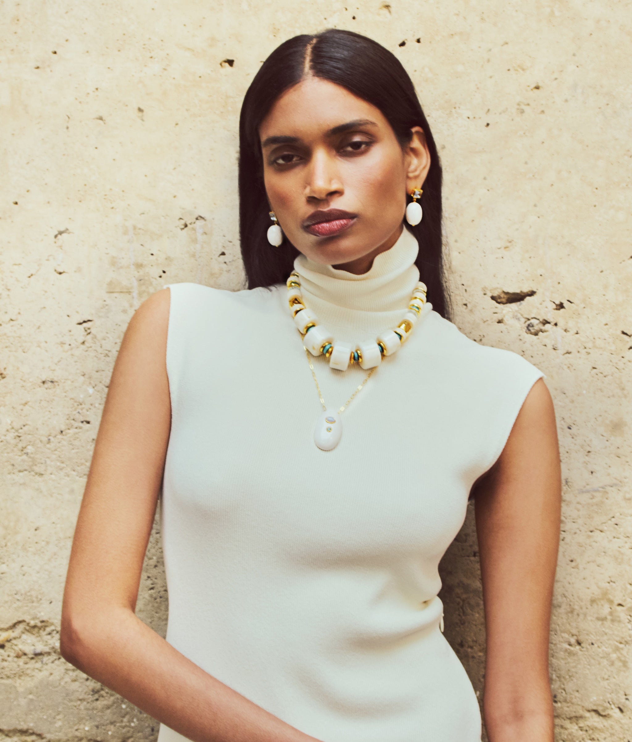 Granada Necklace in Blanco