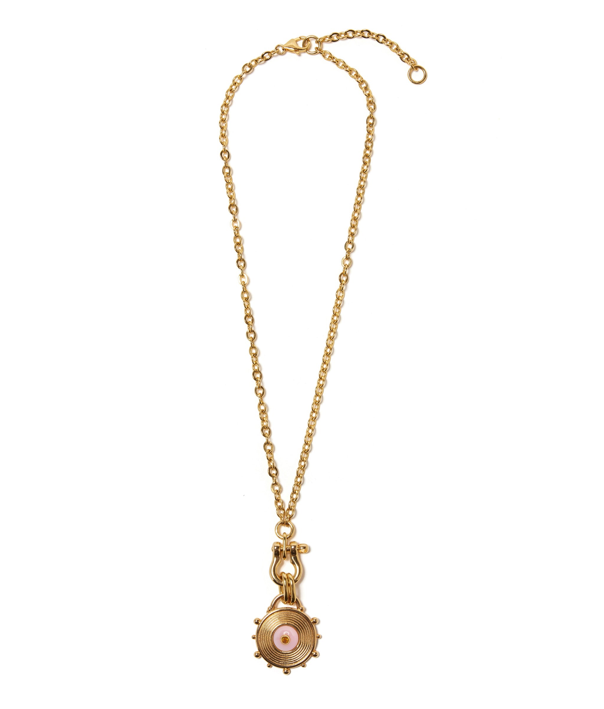 Helm Necklace in Pink Sand