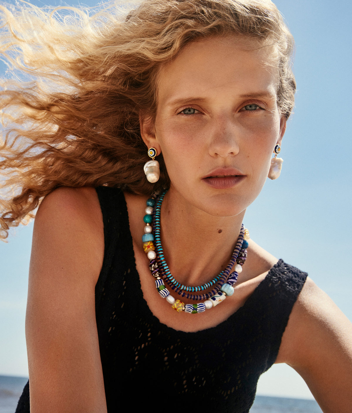 Santo Necklace in Rose