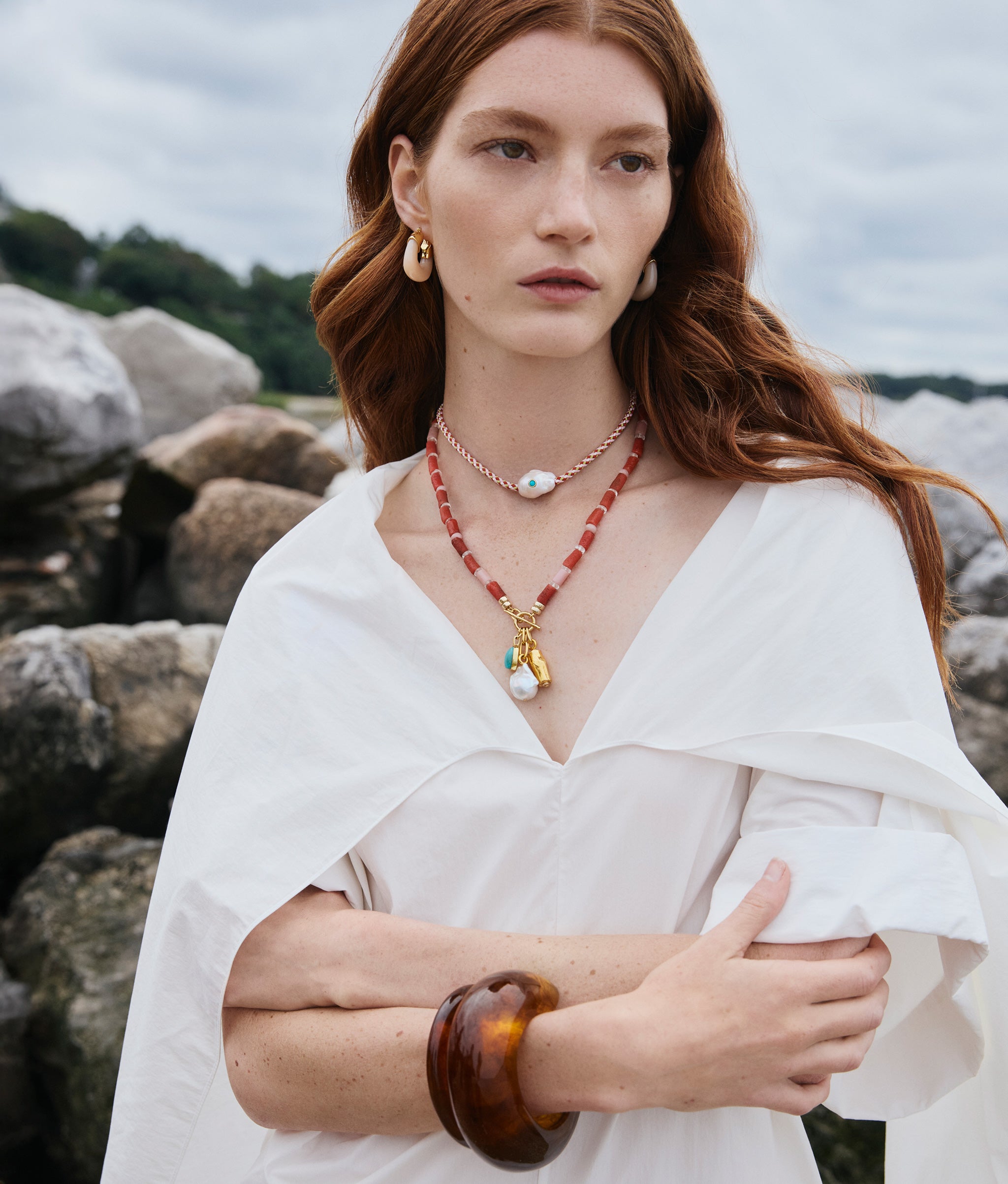 Ridge Cuff in Tortoise - Main Image