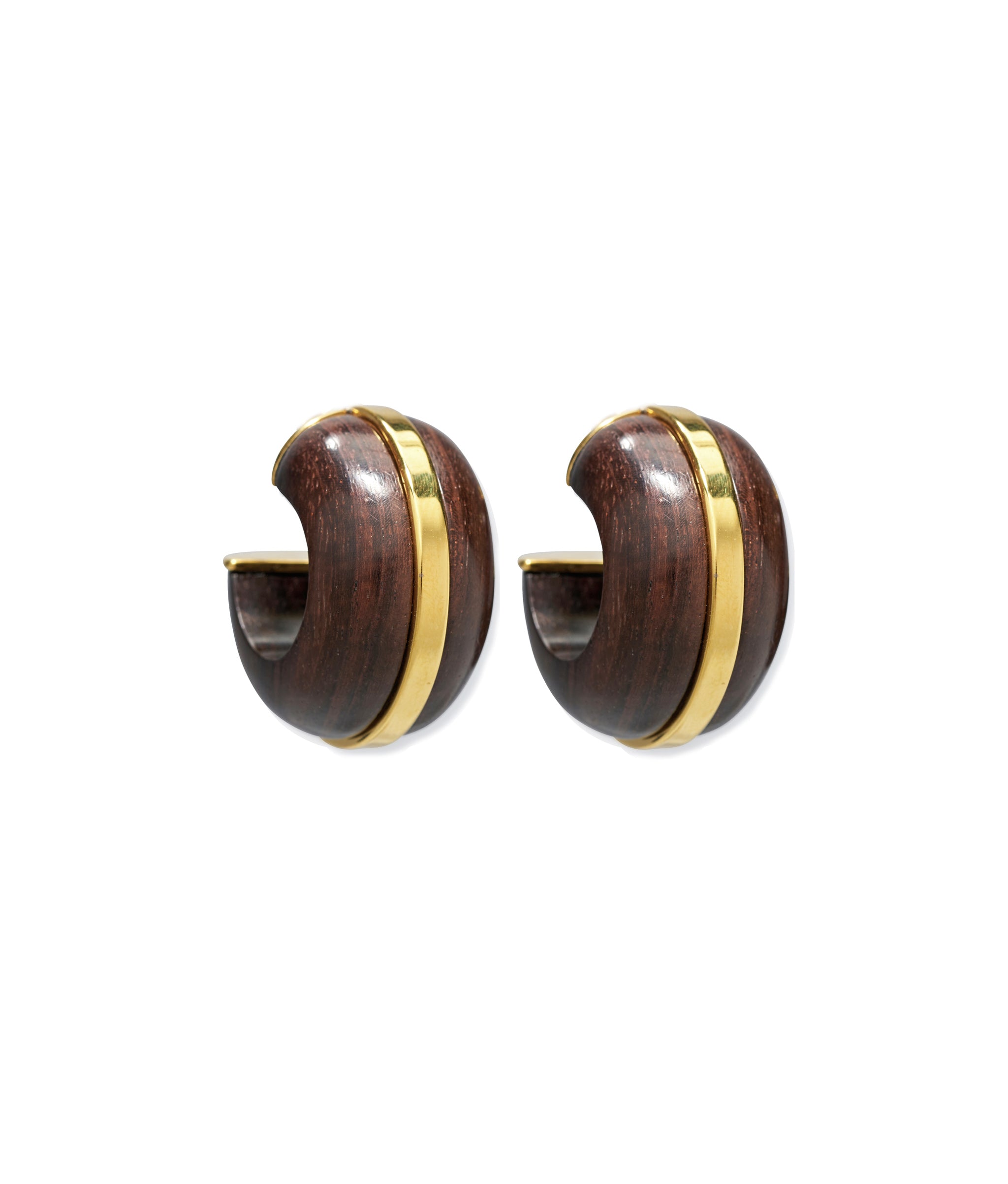 Halo Hoops in Acacia Wood