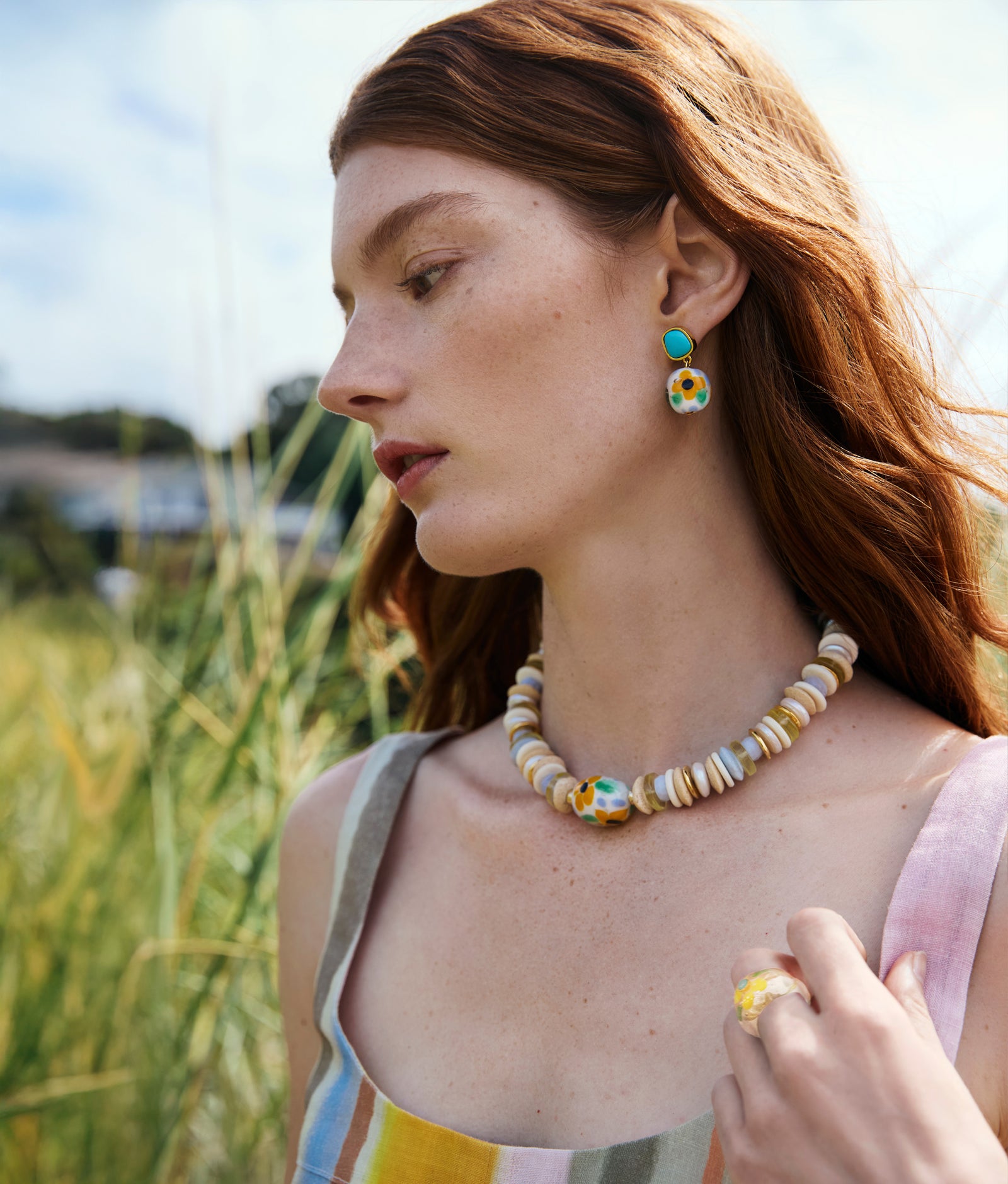 Lizzie Fortunato Monument Collar in Multi