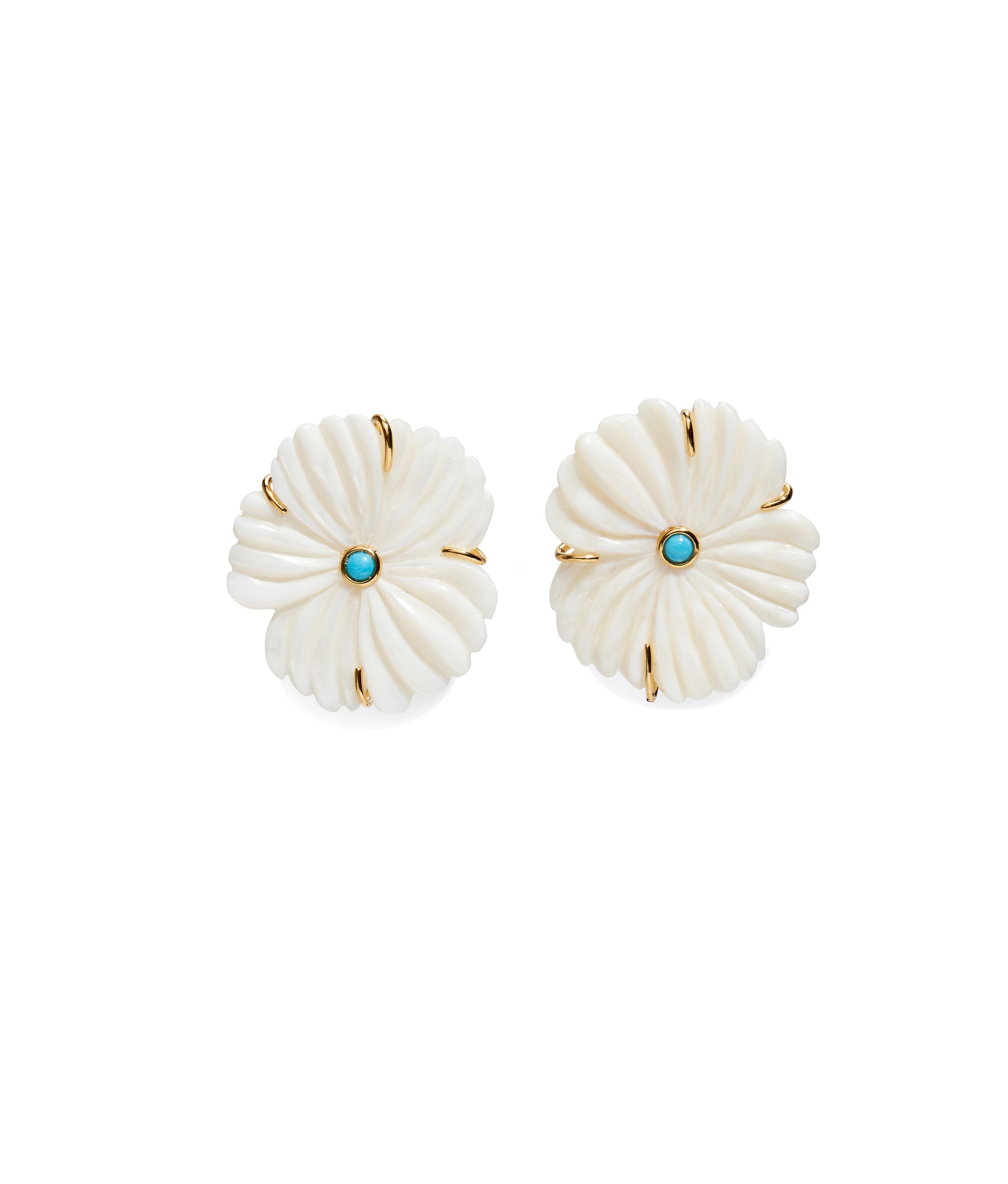 New Bloom Studs in Pearl