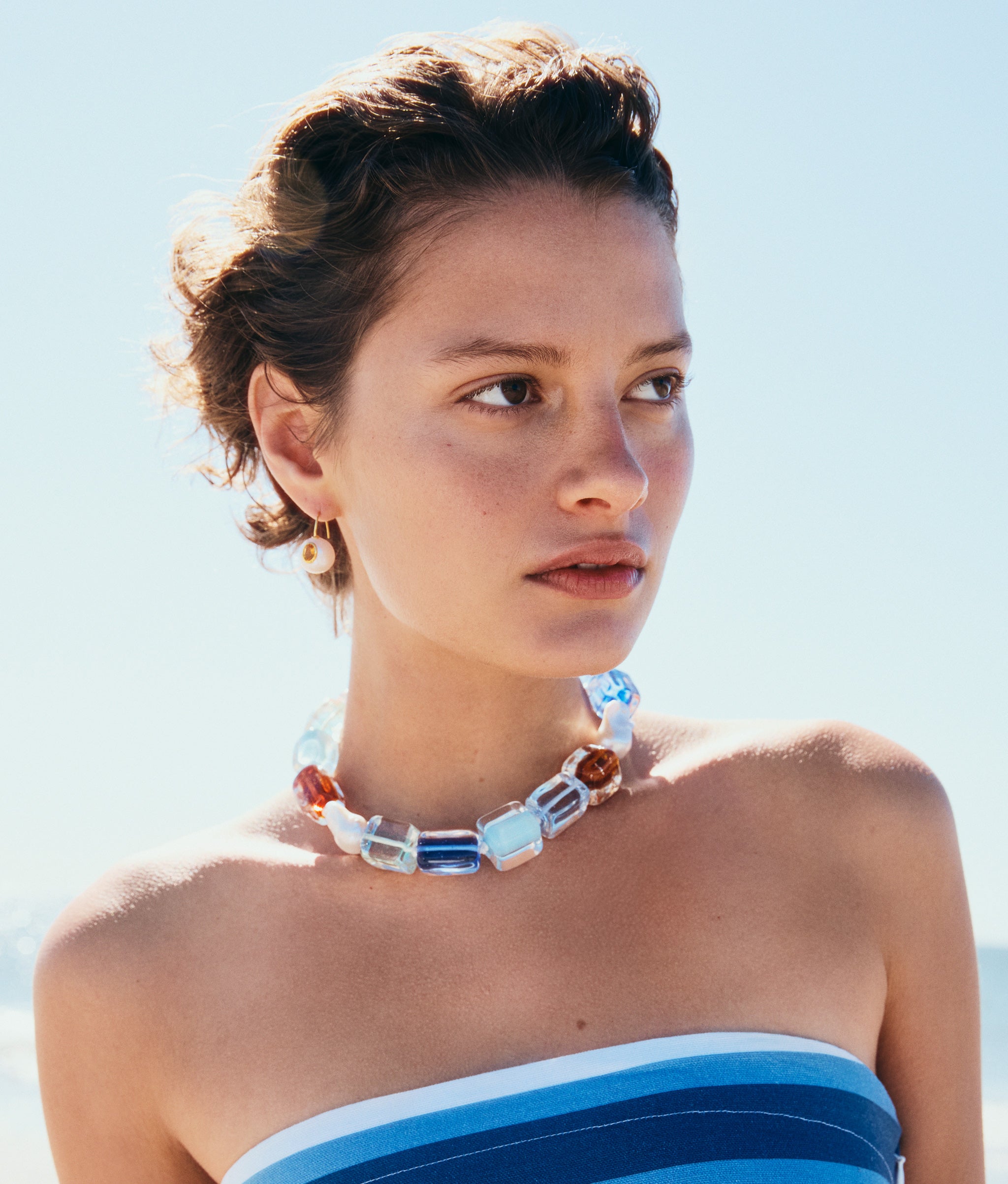 【ほぅ】宝石質カーネリアンのバタフライイヤリング Pearl Pablo Earrings in Citrine | Lizzie Fortunato