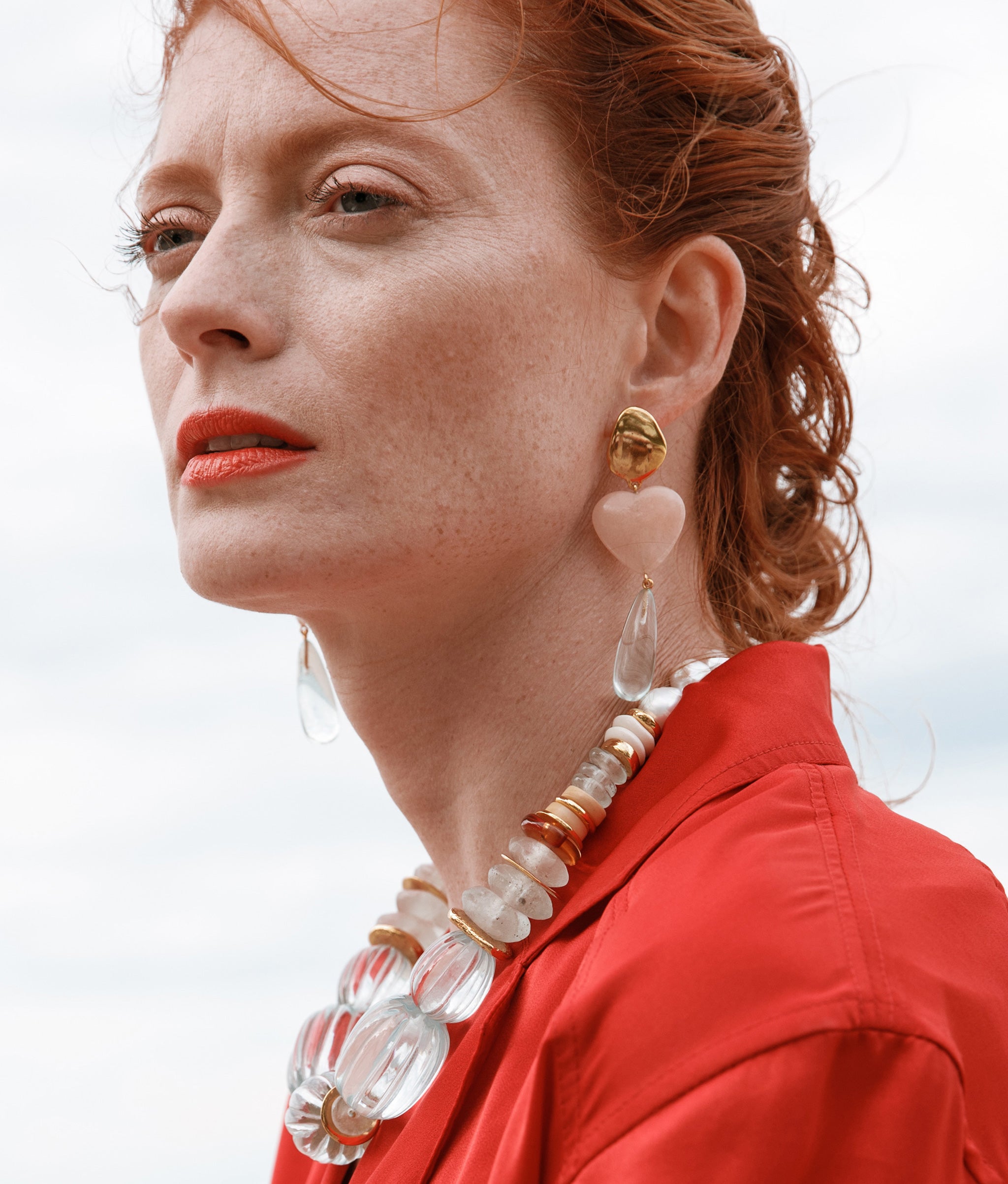 Villa Necklace In Aqua