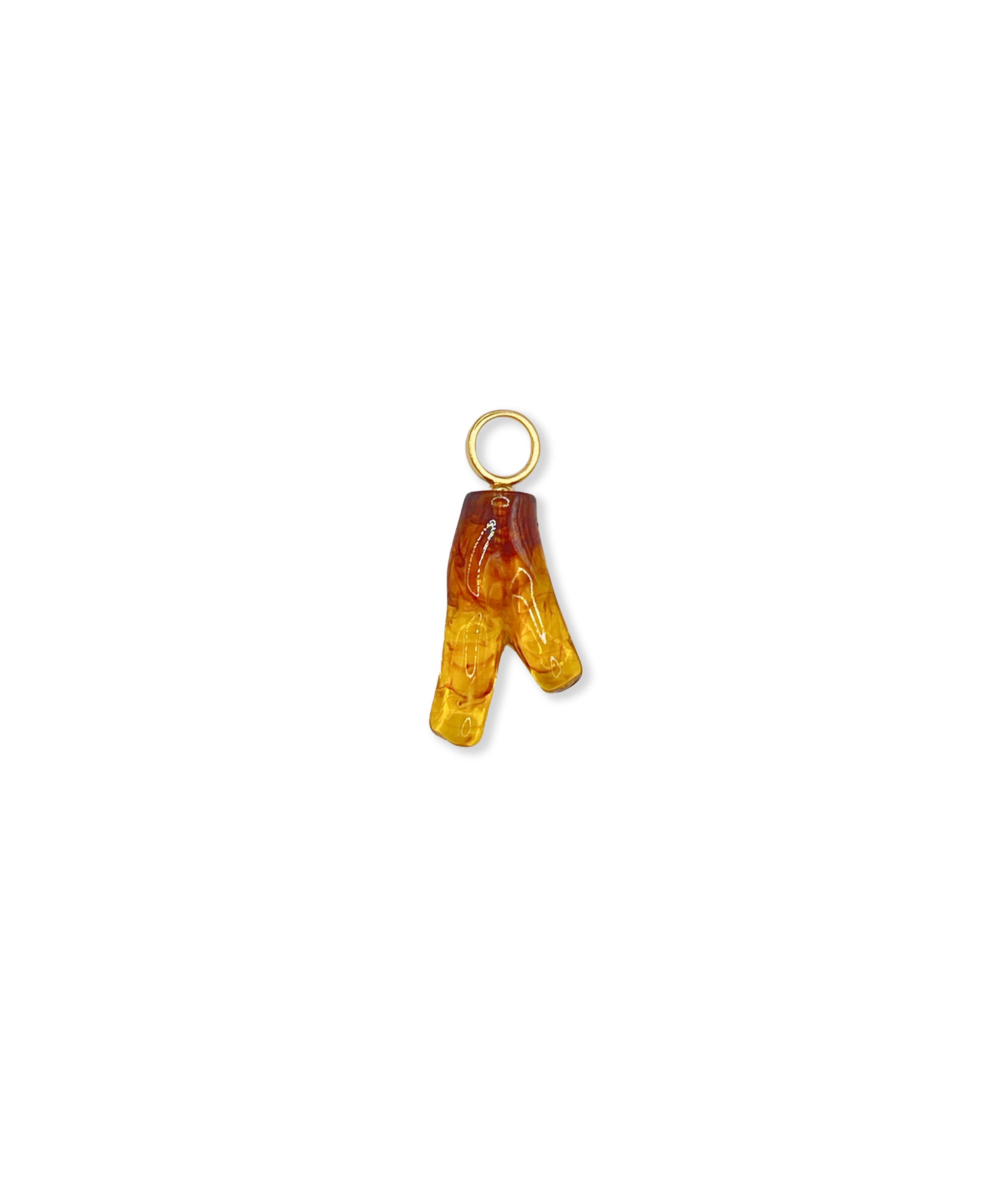 Tortoise Coral Earring Charm