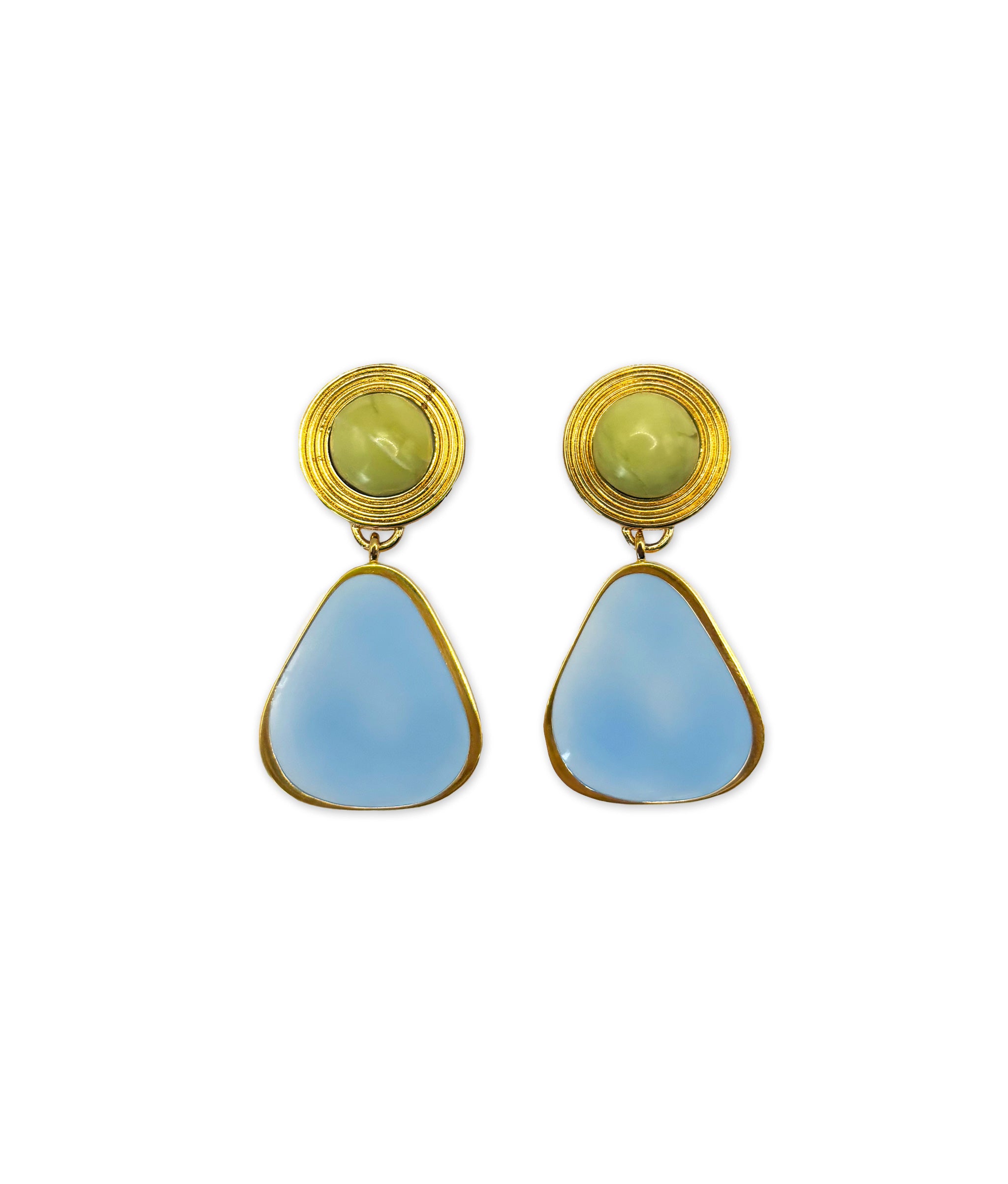 Deco Earrings in Serpentine