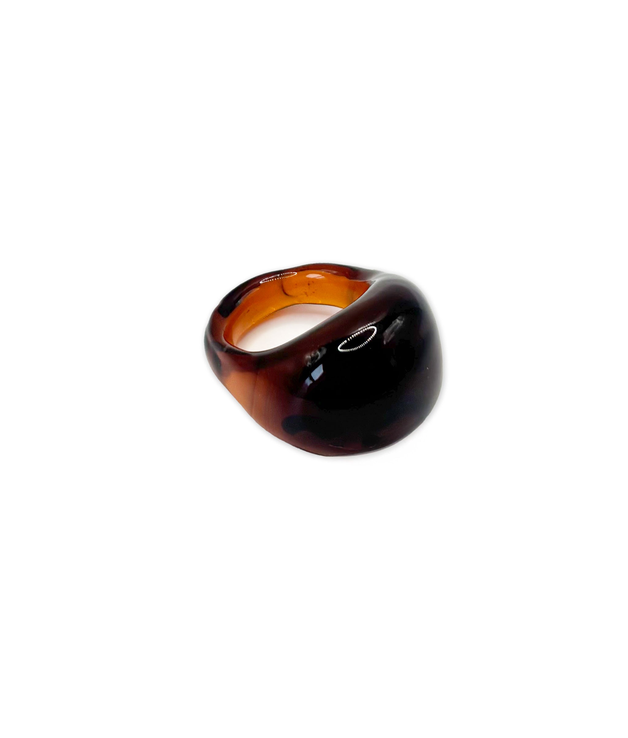 Glass Ring in Molasses