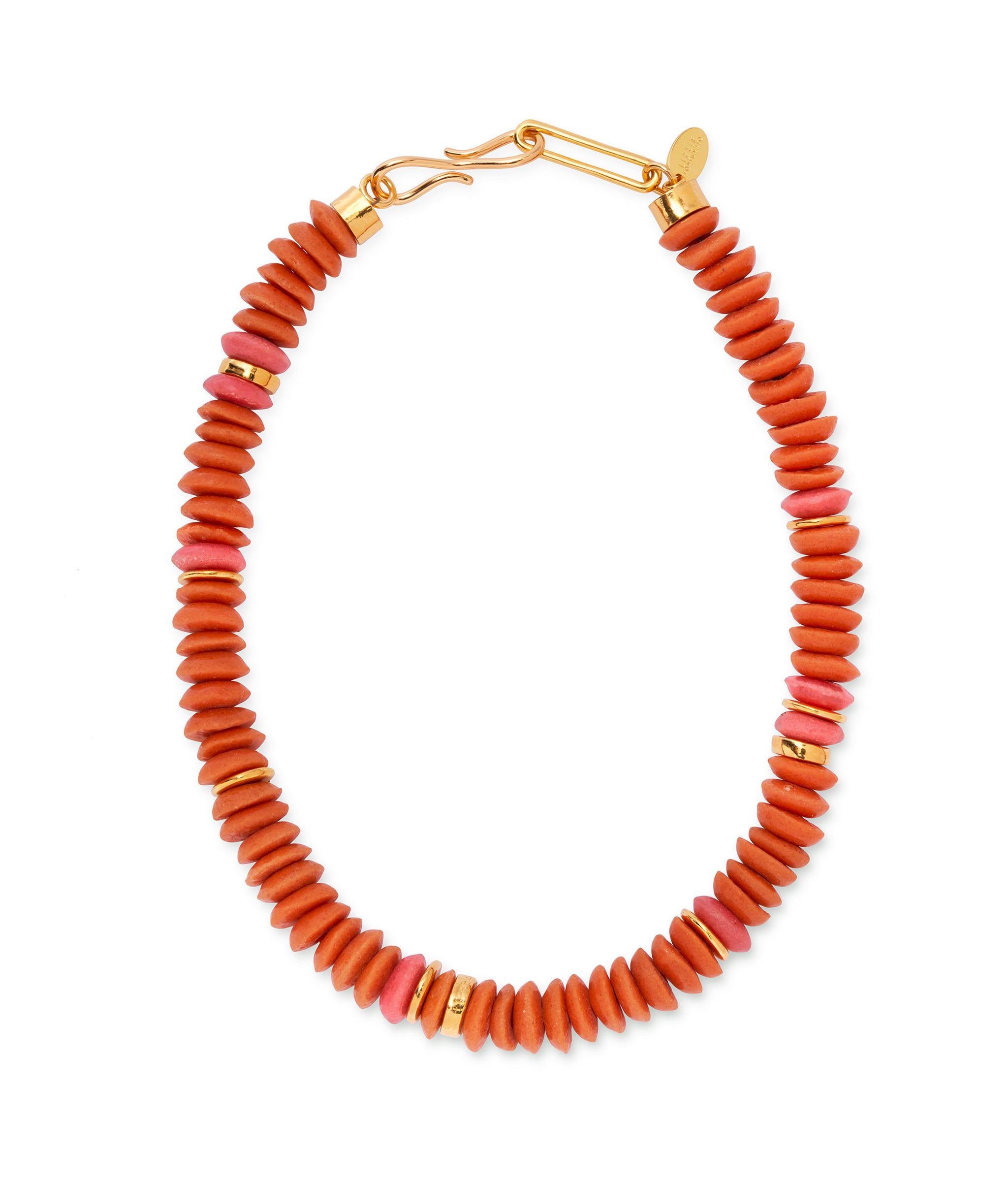 Laguna Necklace in Coral Orange