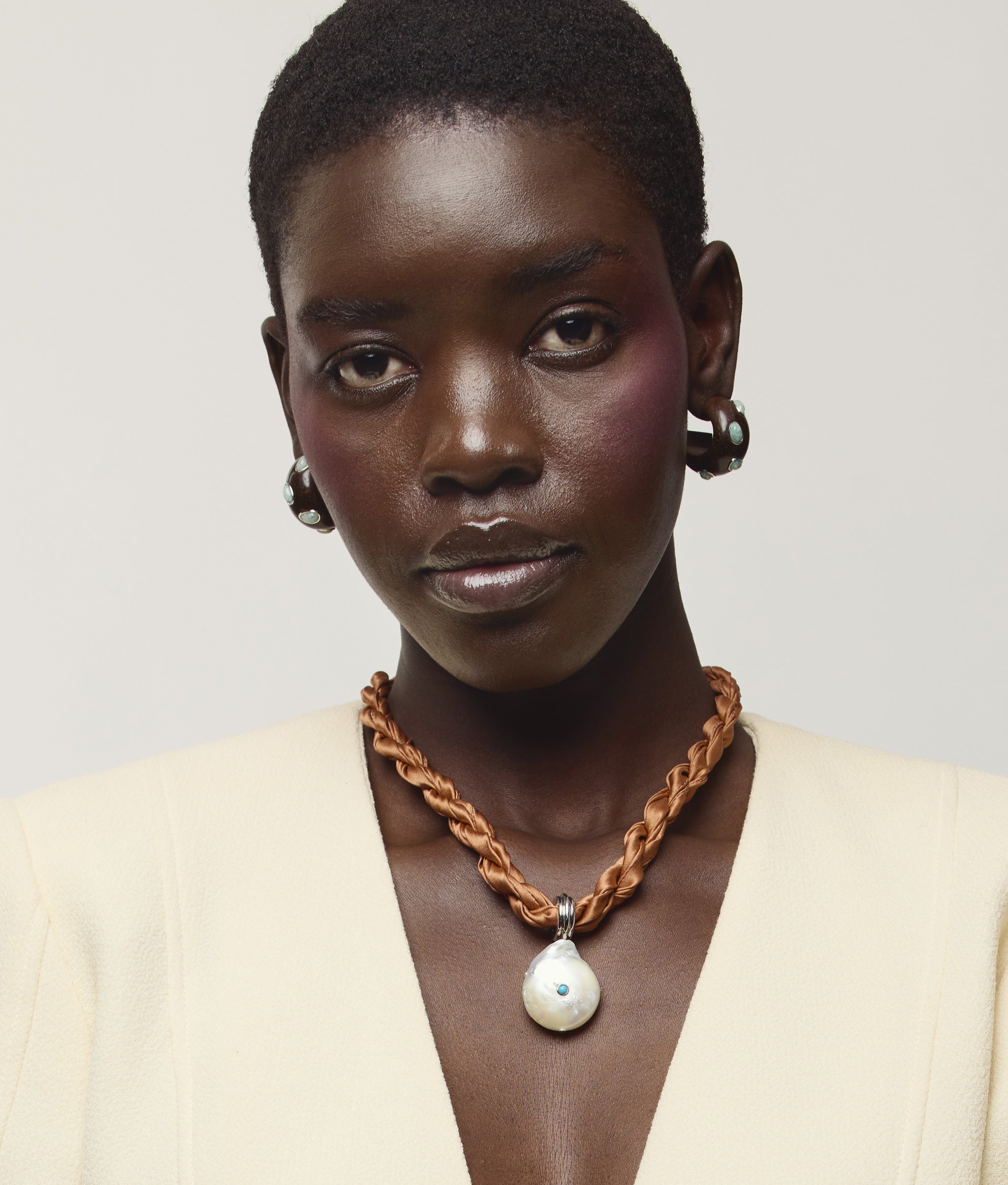 Woven Collar in Desert Pearl